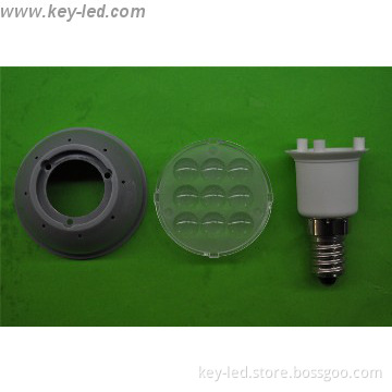 National patent Plastic 3W E17 led spotlight housing